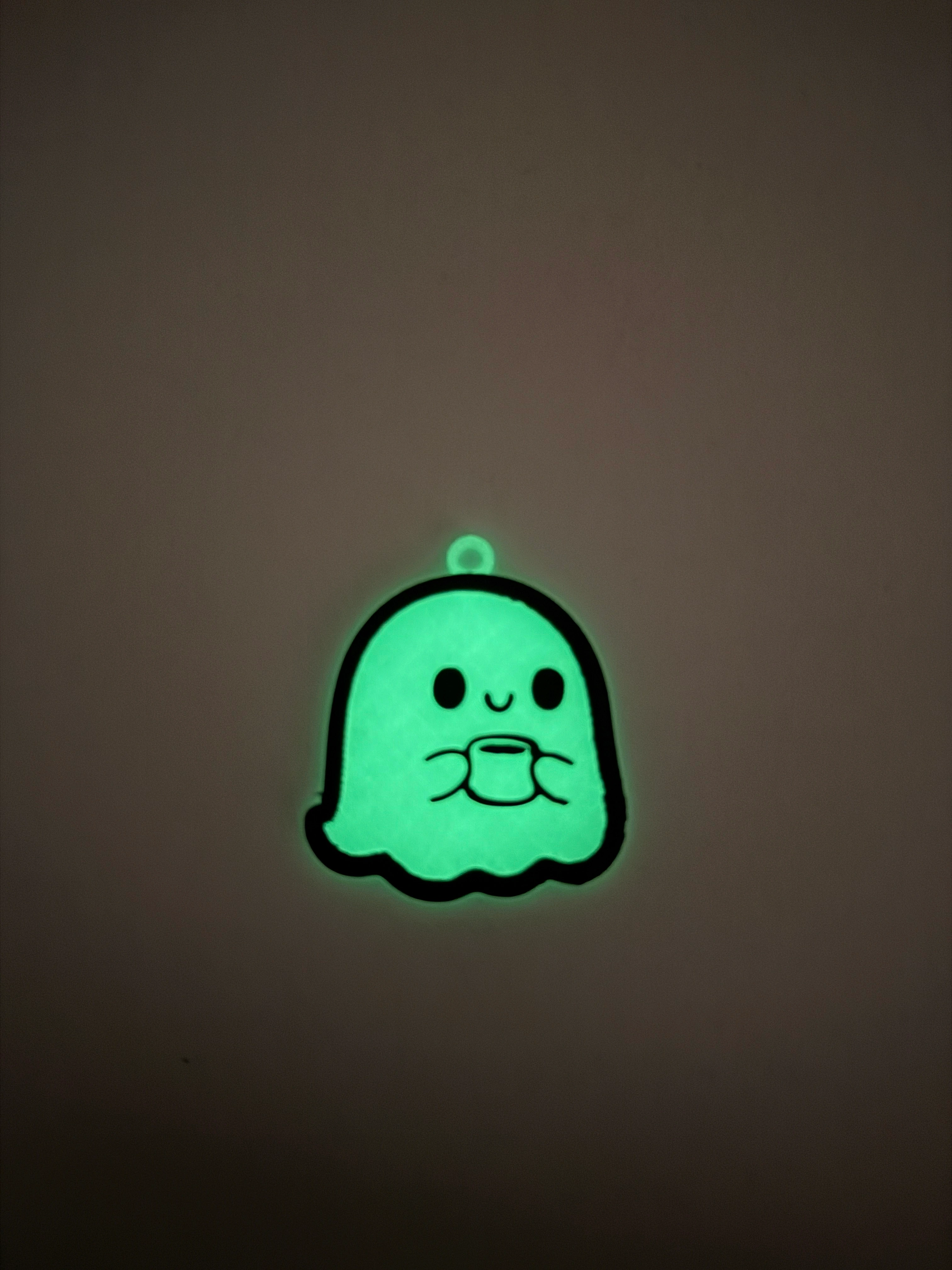 ghost-drinking-coffee-keychain