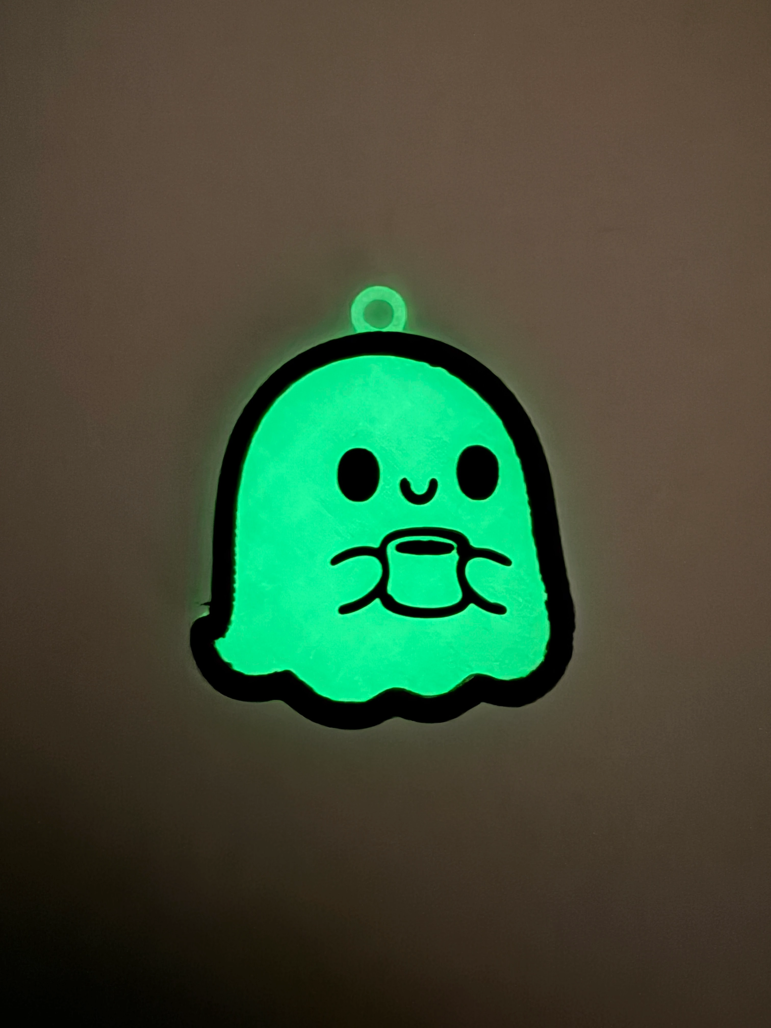 ghost-drinking-coffee-keychain