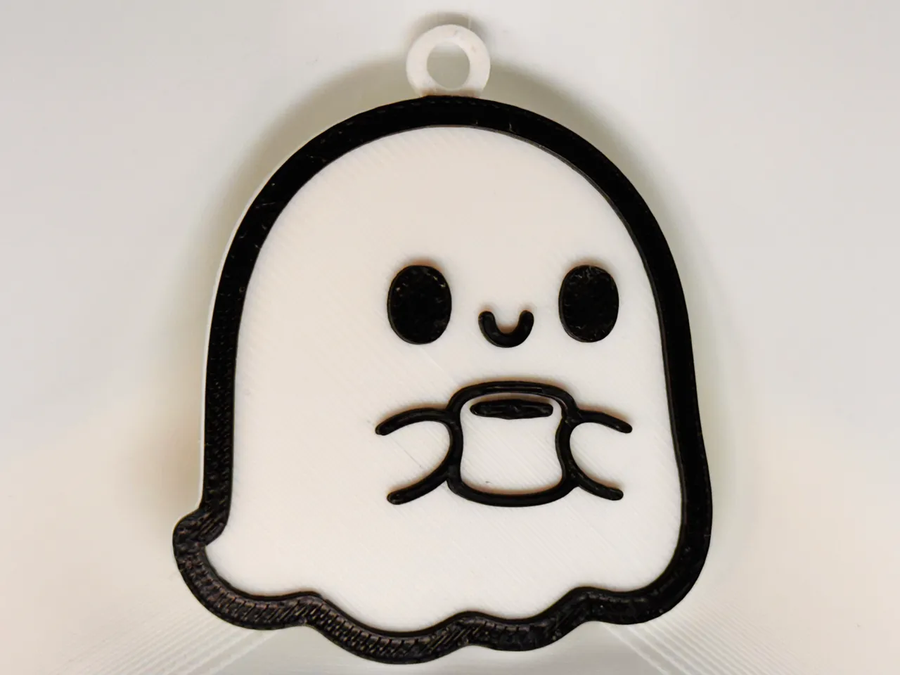 ghost-drinking-coffee-keychain